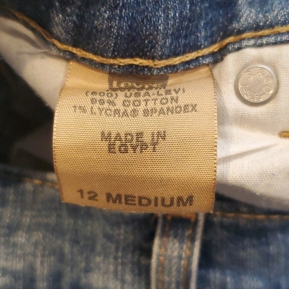 Levis 550 Relaxed Stretchy Bootcut Sz 12M - Picture 7 of 9